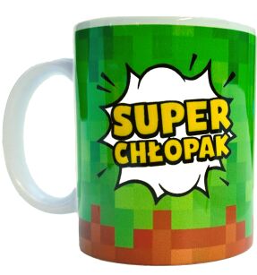 Kubek "Super Chłopak" Prezent na Dzień Chłopaka, dla Chłopca, kolegi